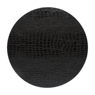 Placemat Round - Black (38cm) 